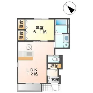 クレシアコートIII【1階】の間取り