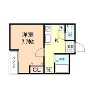 エレガンスコート黒瀬【2階】の間取り