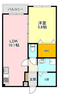 プラザ【4階】の間取り