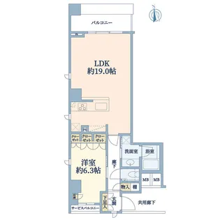 リステージセンター南ステーションサイドテラス【4階】の間取り
