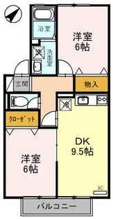 ピアーチェ イマイ【2階】の間取り