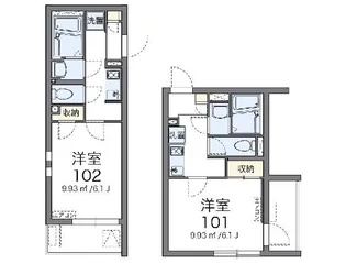クレイノル ソレイユ新高円寺【1階】の間取り