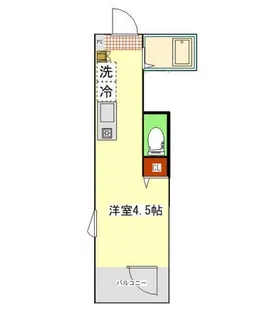 MELDIA生田II【2階】の間取り