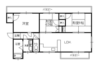 ハイツ山ノ井【2階】の間取り