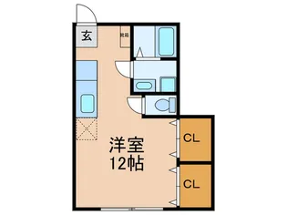 花園ハイツB【1階】の間取り