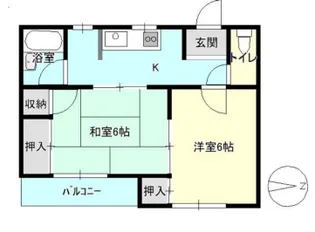 アップルツリー【2階】の間取り