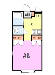 シュタットハウス中条【1階】の間取り