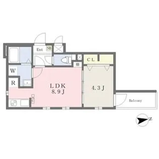 Cherim志賀本通North【3階】の間取り