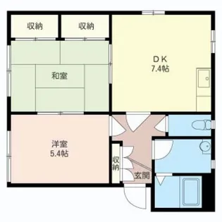 カーサ・モンテスB101【1階】の間取り