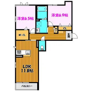 ALBA GRANDE【2階】の間取り