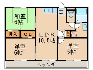 エレガンスクローバー【3階】の間取り
