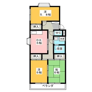ヴィンテージ ロード【1階】の間取り