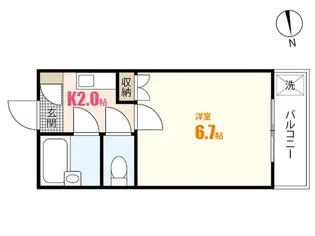 コーポ溝手【3階】の間取り