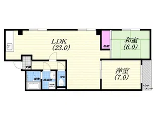 ブリージェ朝日ヶ丘【4階】の間取り