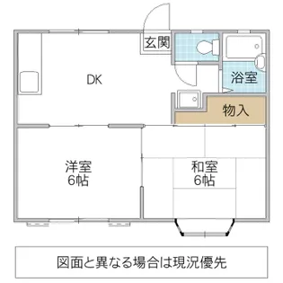 ビラ松涛【1階】の間取り
