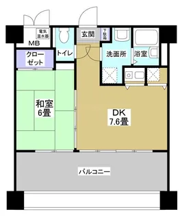 ブライティ助信【6階】の間取り