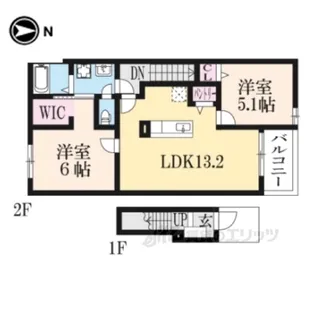 グラースアンジュ【2階】の間取り