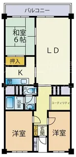 千葉ガーデンタウン【6階】の間取り