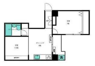 王子ハイツ【7階】の間取り