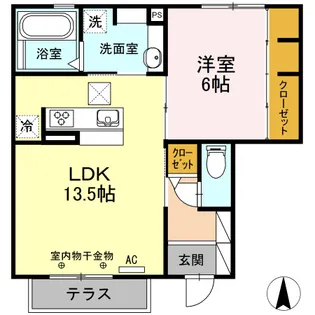 サンリットM【1階】の間取り