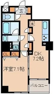 東急ドエルアルス根津【4階】の間取り