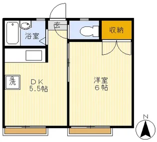 メゾン・カルムII【2階】の間取り