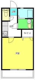 ハイツ秋桜II【1階】の間取り