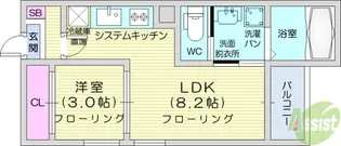 REGALEST北仙台駅【3階】の間取り