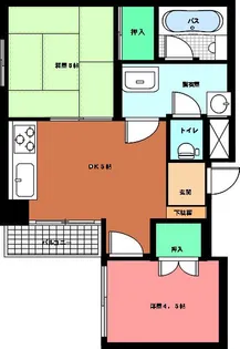 大和グリーンハイツ【6階】の間取り
