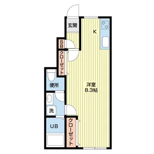 レベアス八潮【1階】の間取り