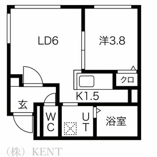 PRIME COURT北円山【3階】の間取り