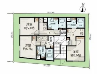 メゾンアッシュ大山【2階】の間取り
