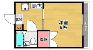 クレール白井【1階】の間取り