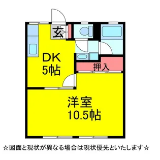 小野寺ハイツ【2階】の間取り