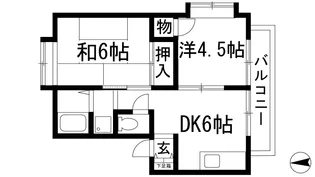ハイツグリーンリッチ【3階】の間取り