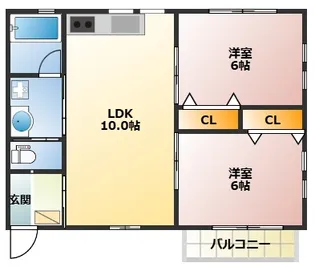 スパローヒルズII【1階】の間取り