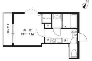 ゴールデンハウス与野【2階】の間取り