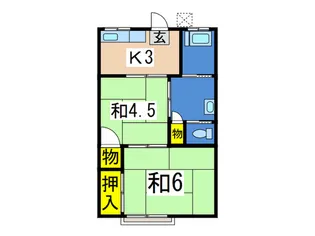 斉市荘【2階】の間取り
