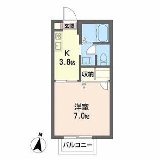 サン・つしま【2階】の間取り