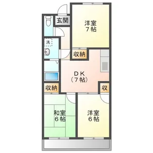 コーポM&I【1階】の間取り