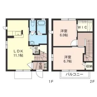 メゾン東 シャーメゾンの間取り