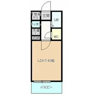 あさひレジデンス五番館【4階】の間取り