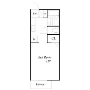 ハイツふらの【1階】の間取り