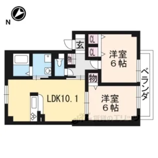 サンモール【1階】の間取り