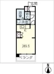ライオンズマンション徳川【2階】の間取り