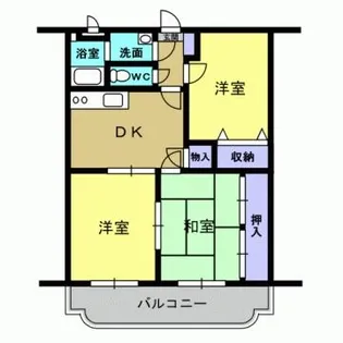 ルミエール豊岡【2階】の間取り