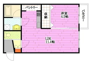センティフォリア祇園【3階】の間取り