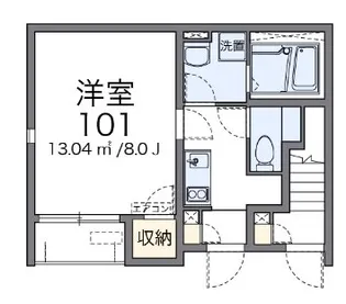 リルハウスII【1階】の間取り
