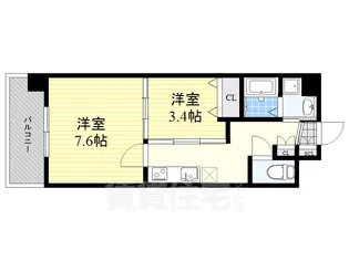 Renoas HAKATA【7階】の間取り