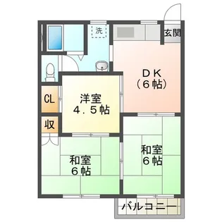 ピアース赤堀南町【2階】の間取り